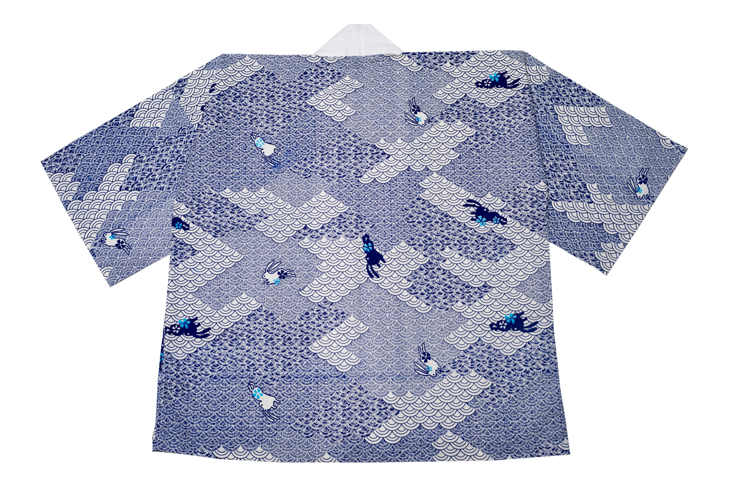 Bunny on cloud in White Kimono (Unisex)