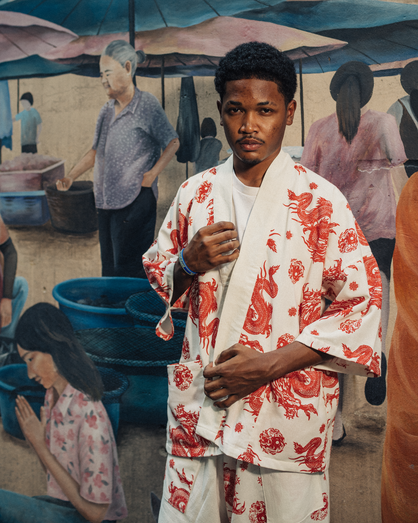 Red Dragon in White Kimono