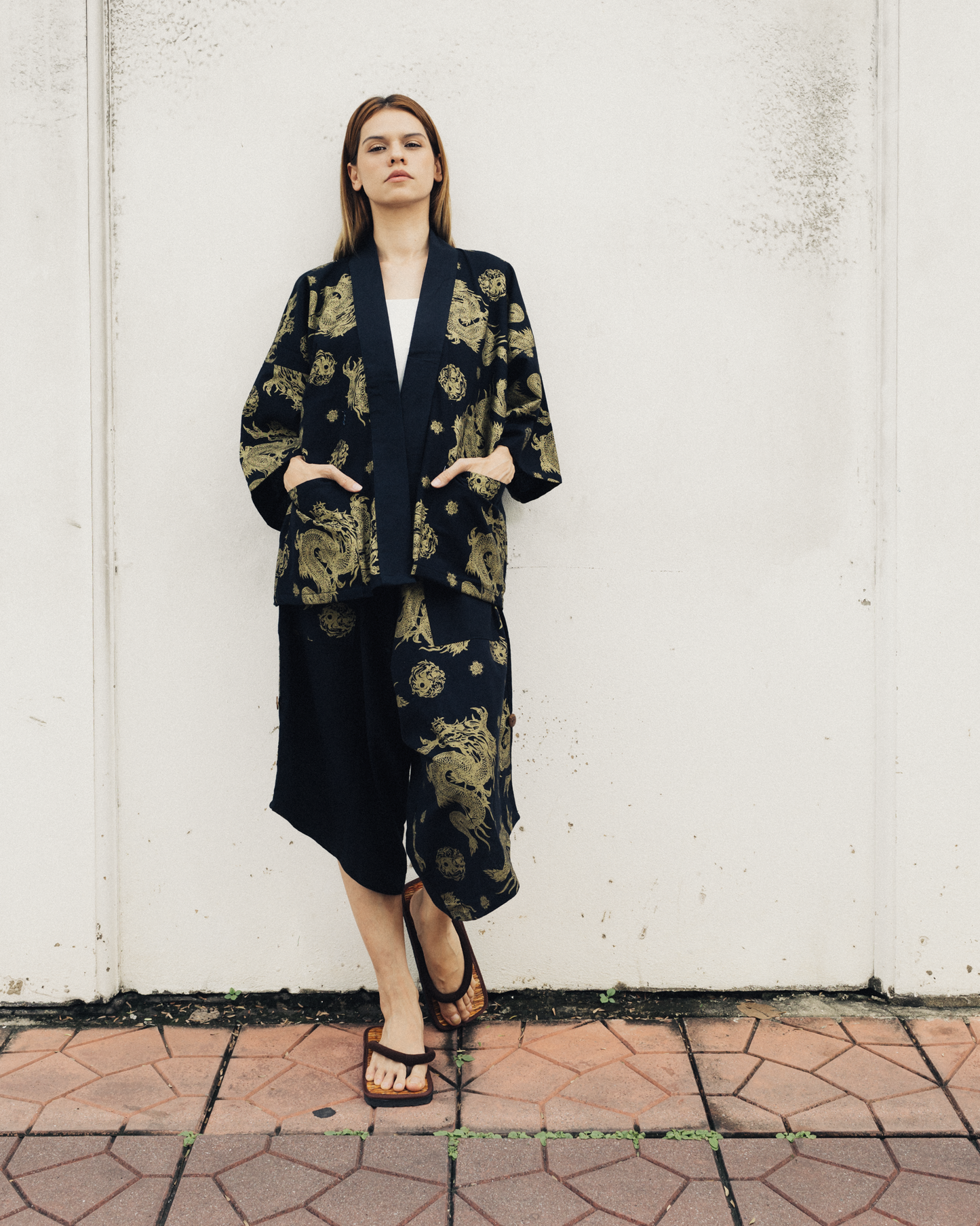 Dragon in Black Kimono