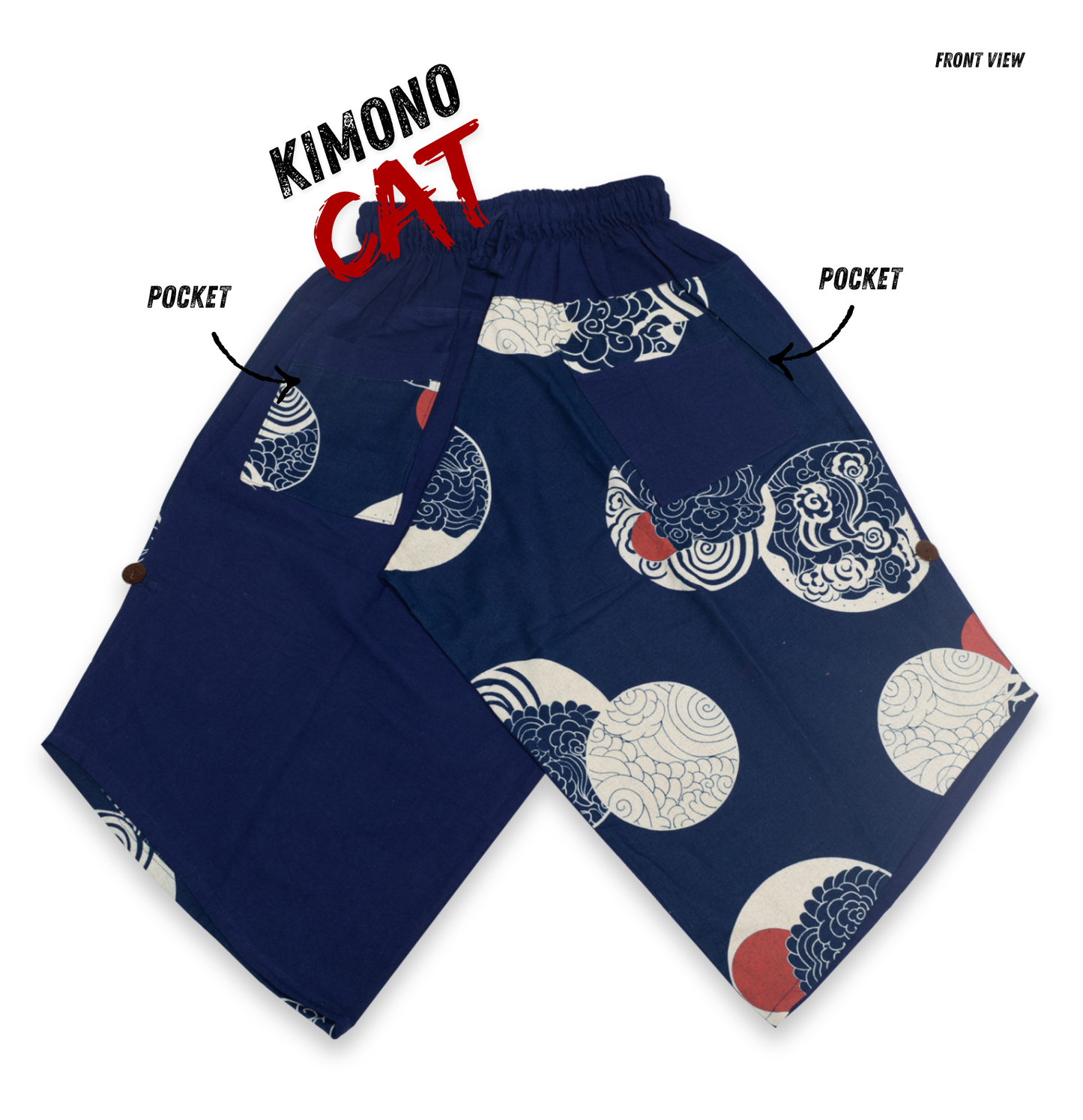 Asahi Sunrise in Navy Blue Pants (Unisex)