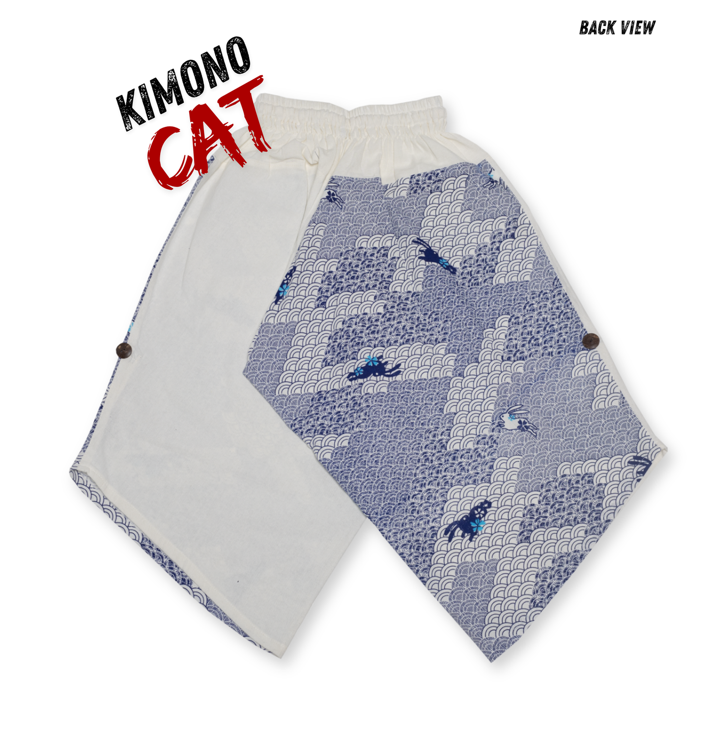 Bunny on Cloud in White Pants (Unisex)
