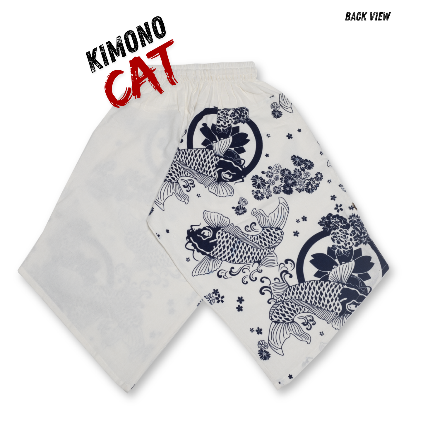 Koi fish in White Pants (Unisex)