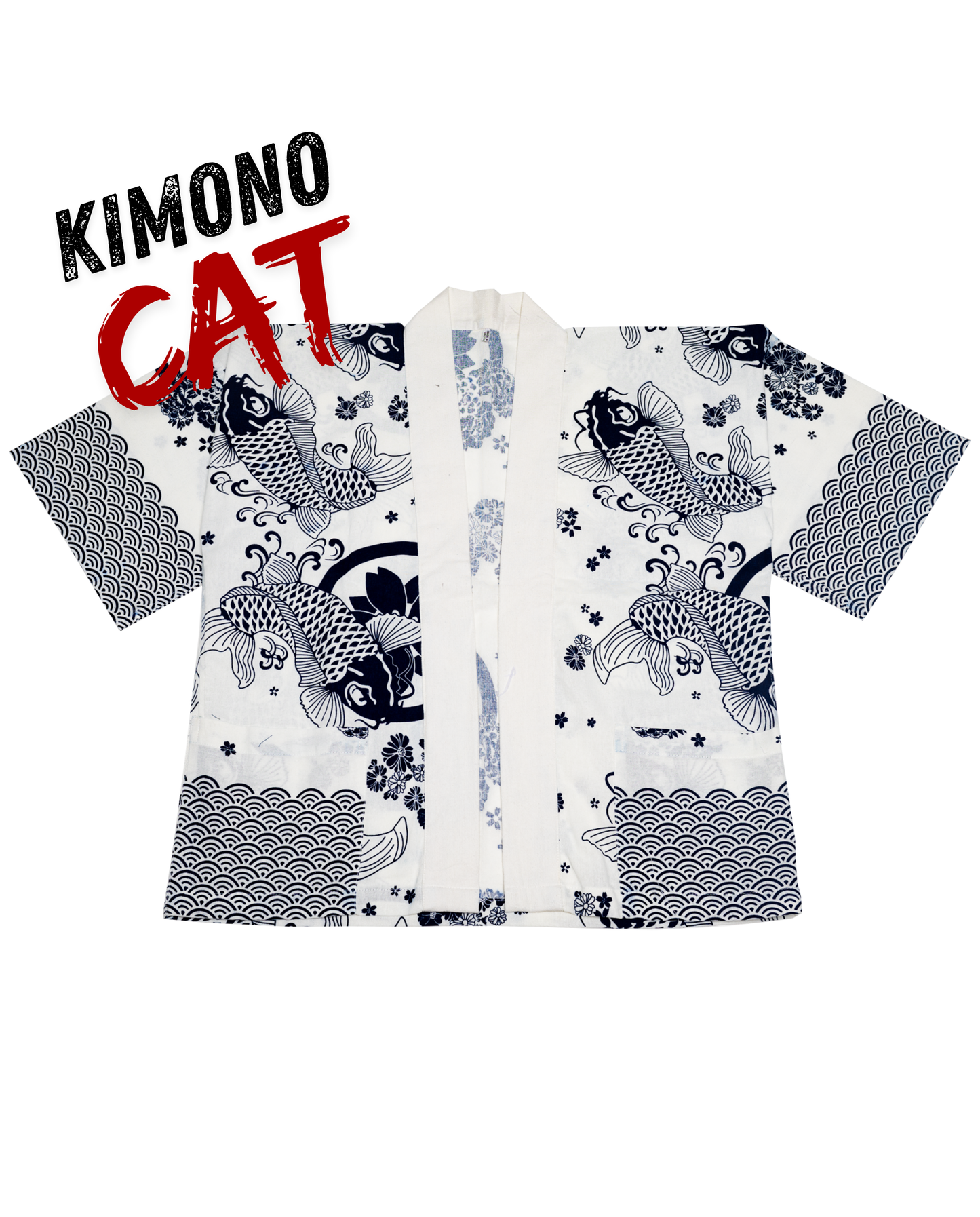Koi fish in White Kimono