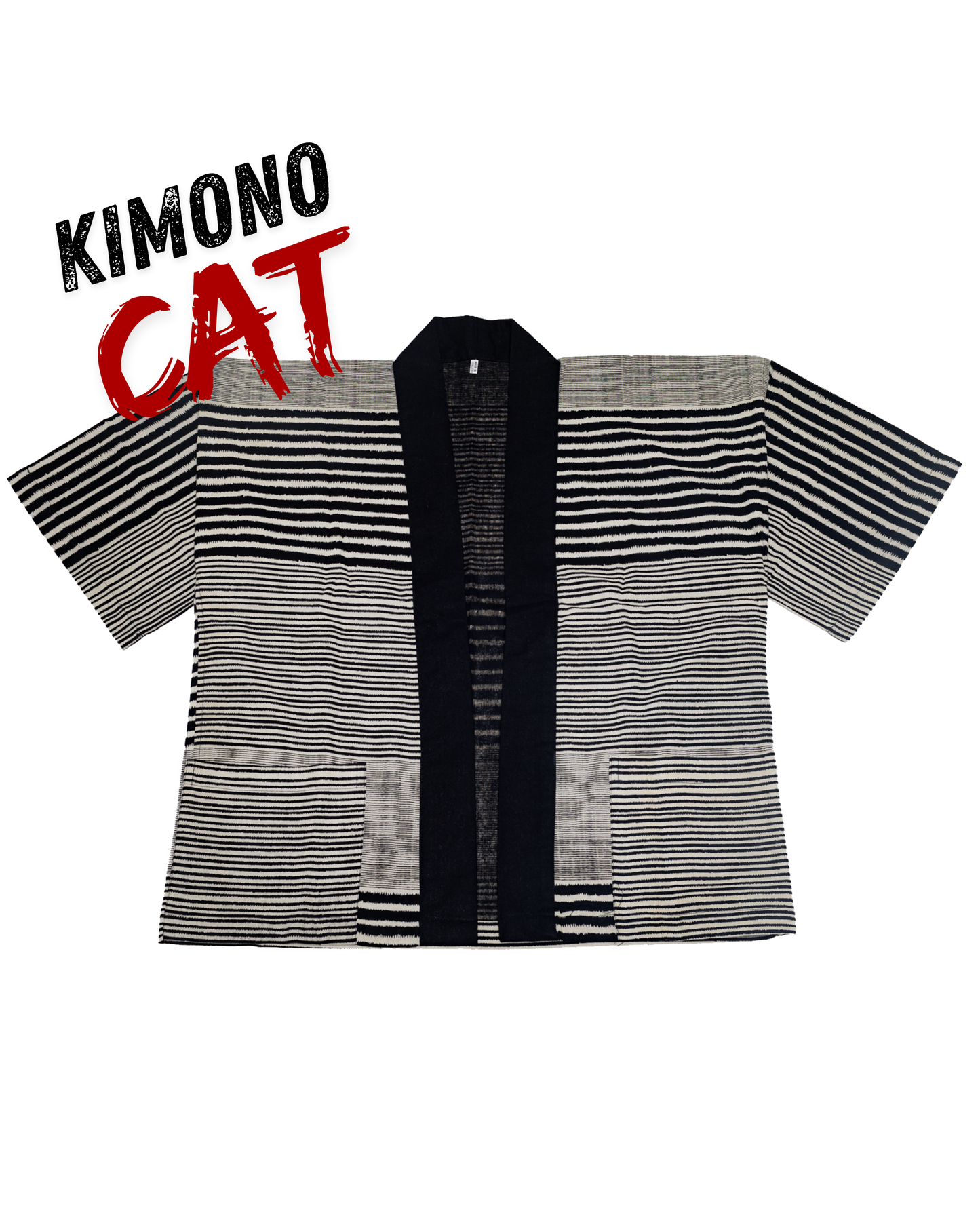 B&W Stripe Kimono