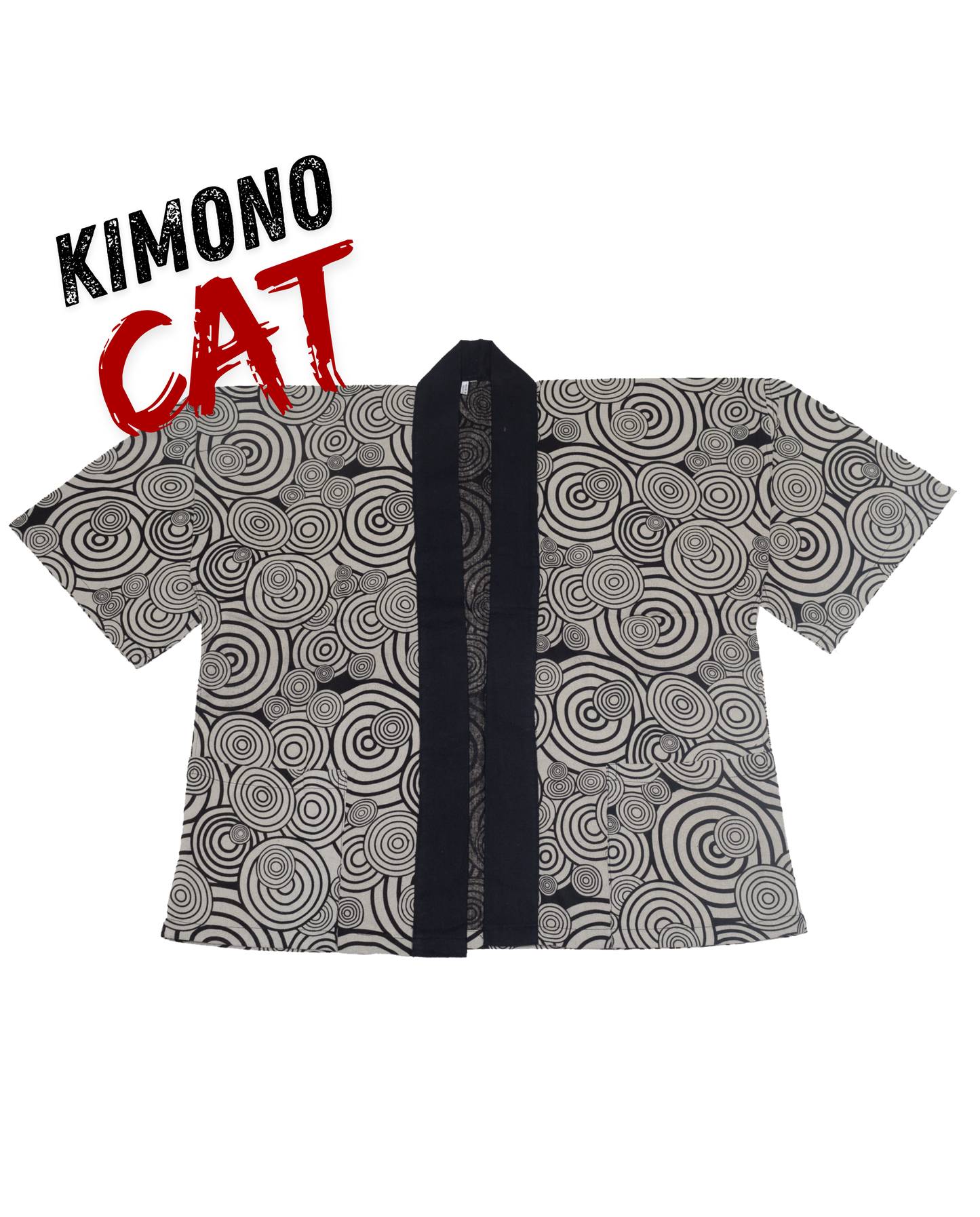 Black Swirl Kimono (Unisex)