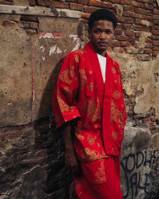 Dragon in Red Kimono