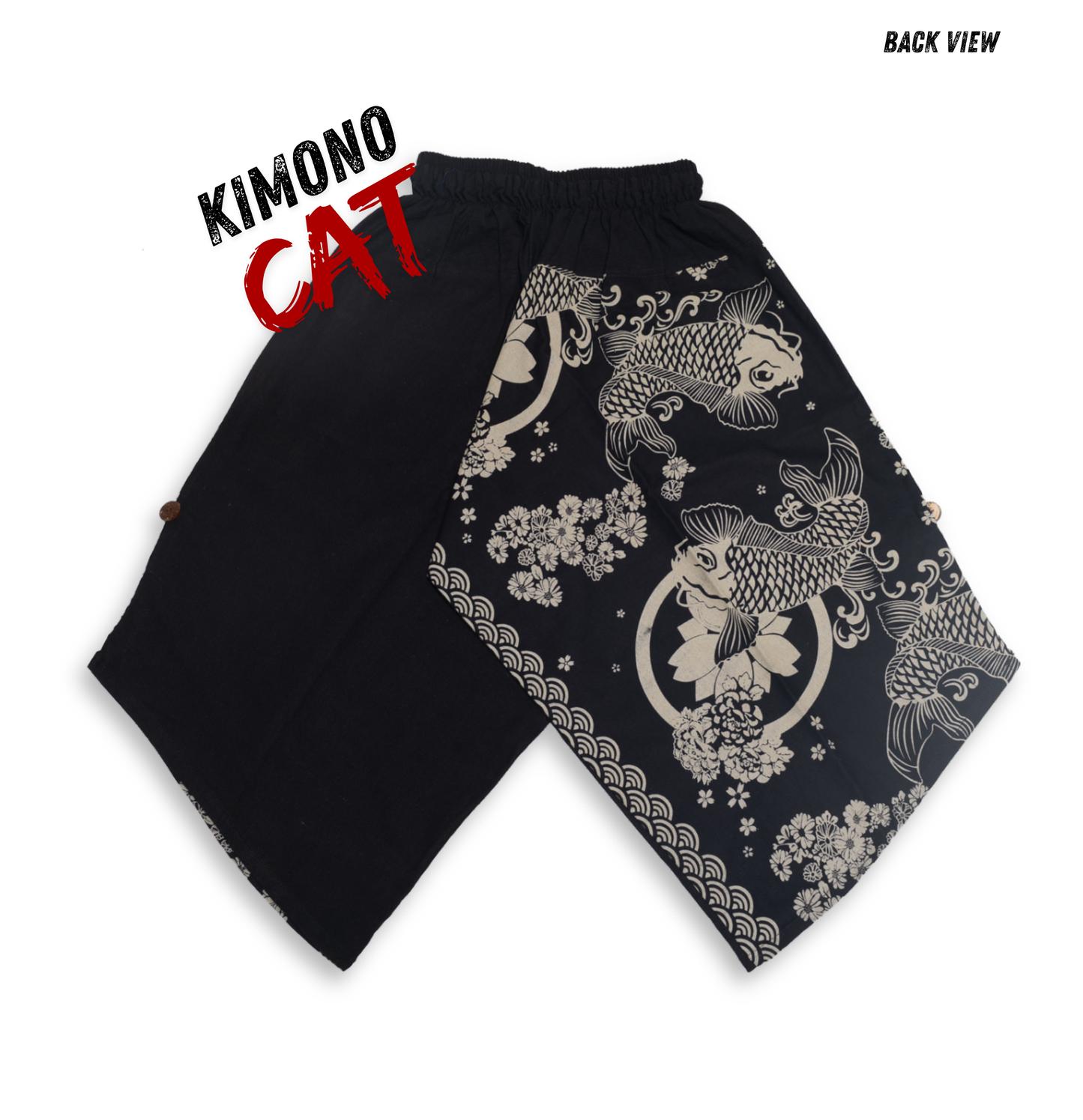 Koi fish in Black Pants (Unisex)